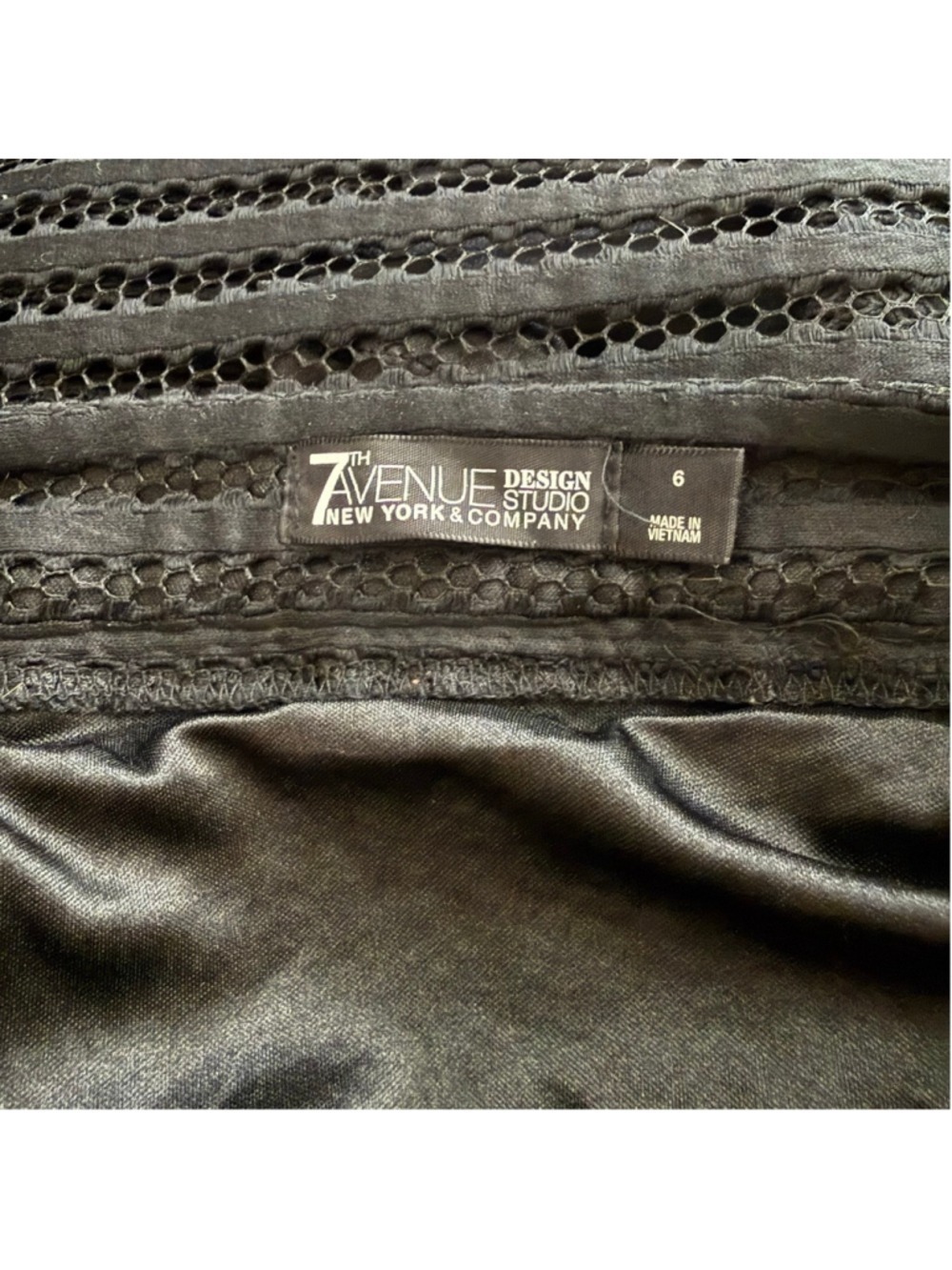 Black skirt full swing midi mesh whimsigoth festival cocktail wedding guest sz 6 - Picture 8 of 13